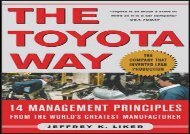 download the toyota way ebook The toyota ebook download way